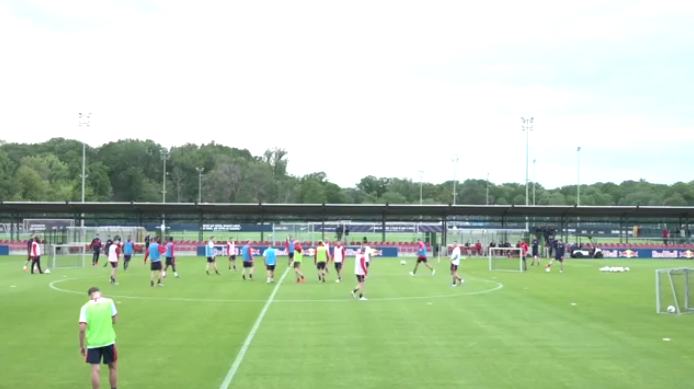 ejercicio de entrenamiento del rb leipzig